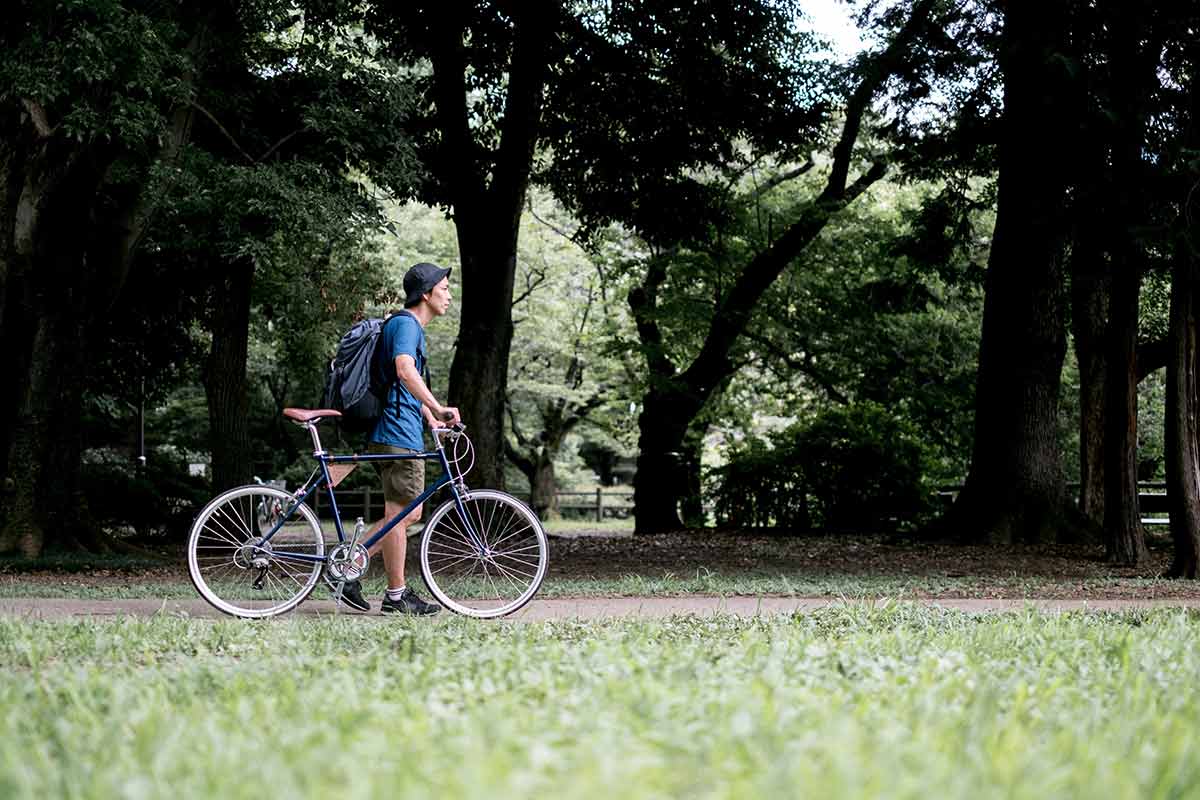 tokyobike comfort over speed in the park