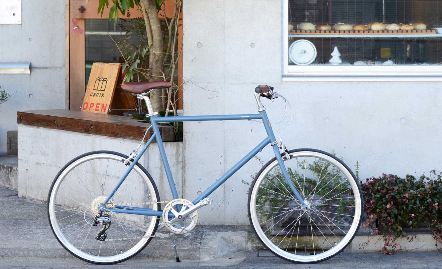 จักรยานรุ่น tokyobike 26 สี matt bluegrey