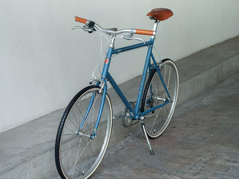 tokyobike plus cs26 blue gray with brooks set