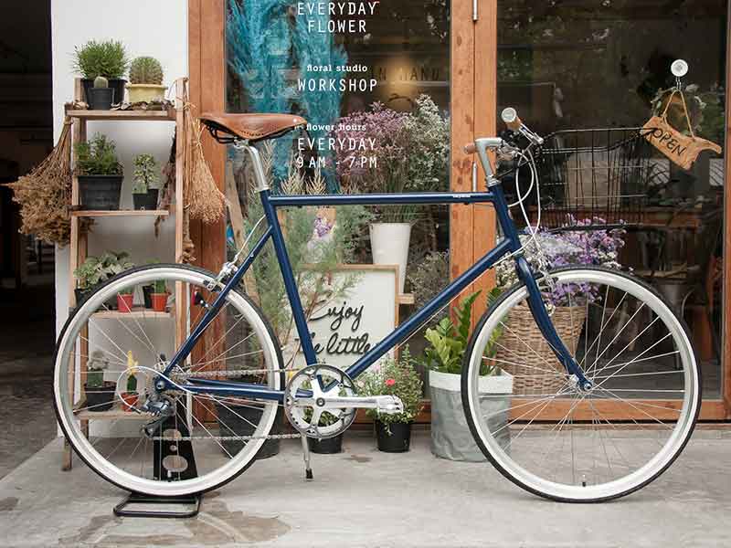 tokyobike plus cs26 blue gray with brooks set