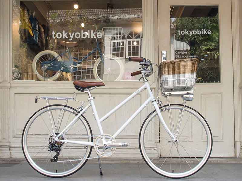 tokyobike plus bisou ติดตะกร้าหน้าบน rack และติดไฟทรงวินเทจ แร็คหลัง